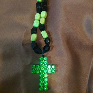 Crystal cross necklace